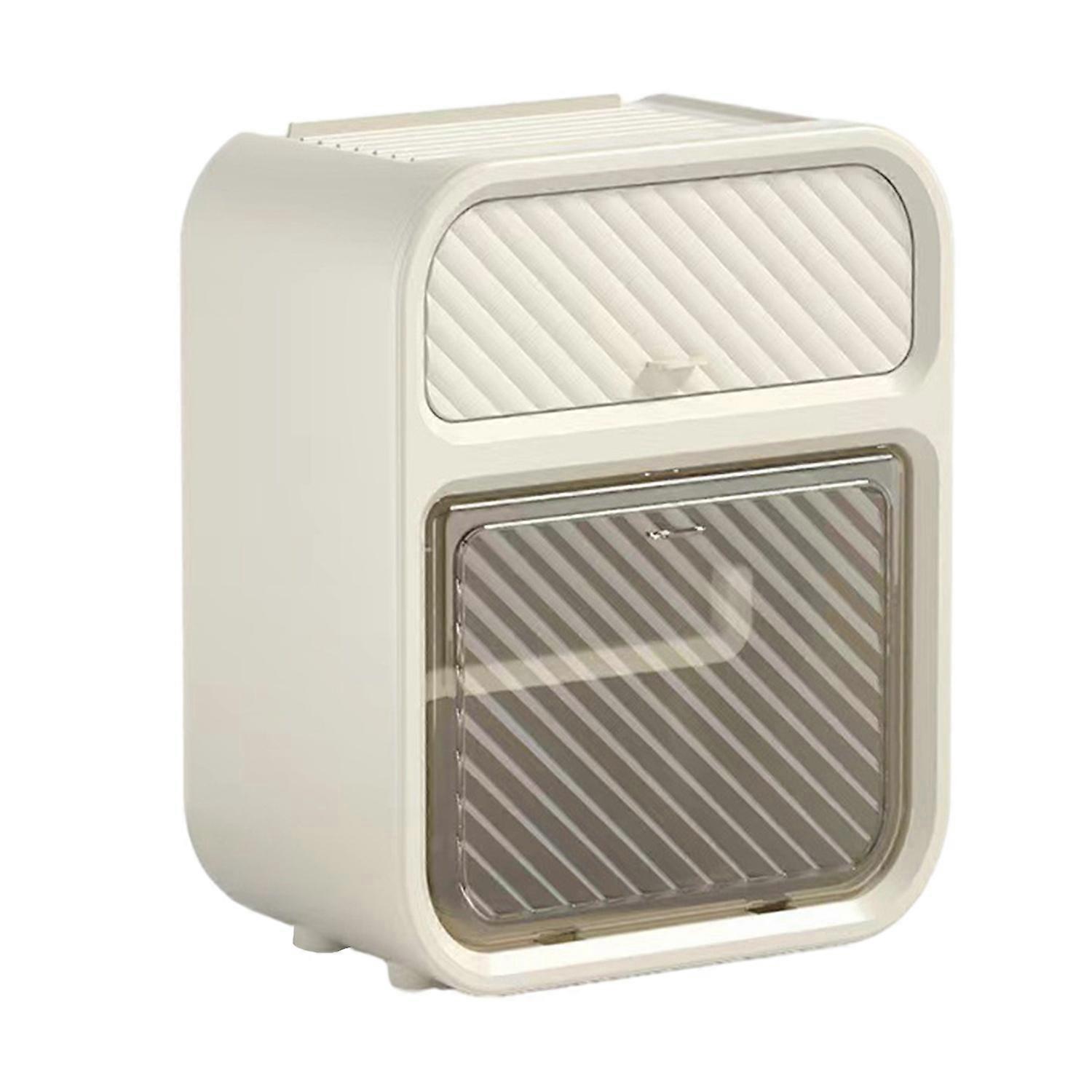  Tissue Box Luxury Wall Mounted Double Layer Waterproof No-punch Installation Rolling Tissue Drawing