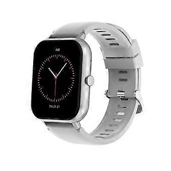 Zl54c Horloge Heren Vrouwen Sport Fitness Tracker Slaap Hartslag Ip67 Waterdichte Bluetooth Smartwatch Zilver
