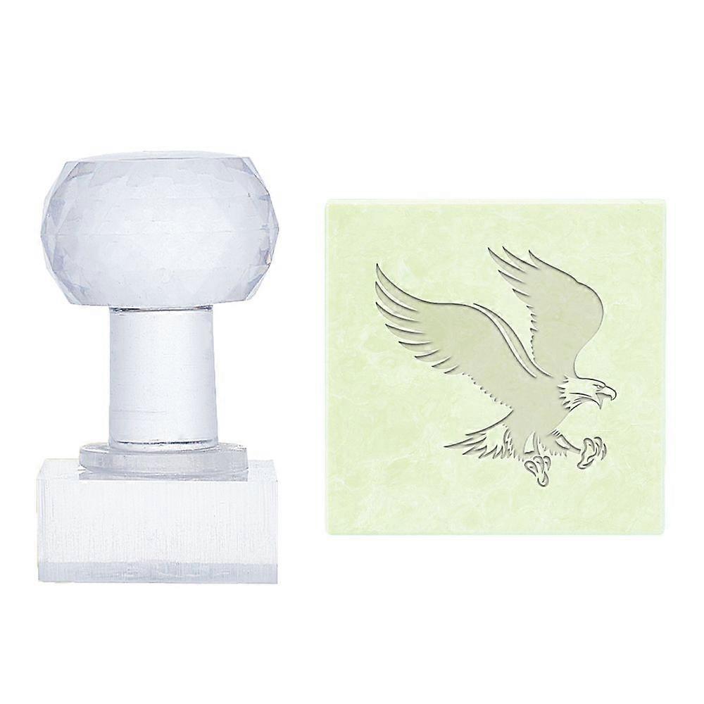 Plastic Stamps DIY Soap Molds Supplies Square Eagle Pattern 38x38mm