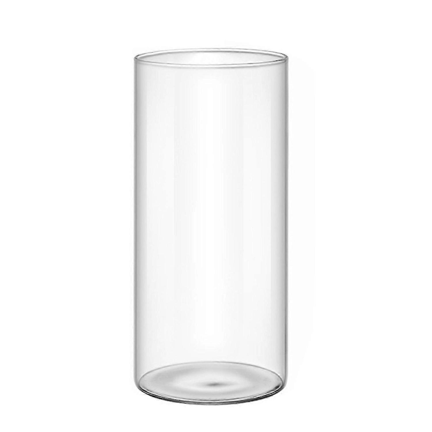 Válcová váza Vysoké čiré vázy pro svatební dekorace Skleněné vázy pro rustikální domácí dekor Formální hluk