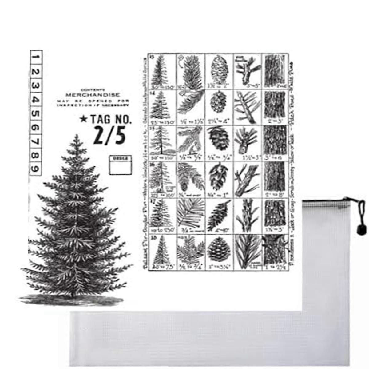 Winter Cling Stamp Set - Mesh Storage Bag