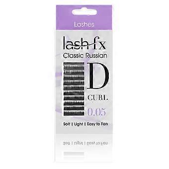 Lash FX Classic Russian Lashes D Curl 0.05 Super Fine 13mm