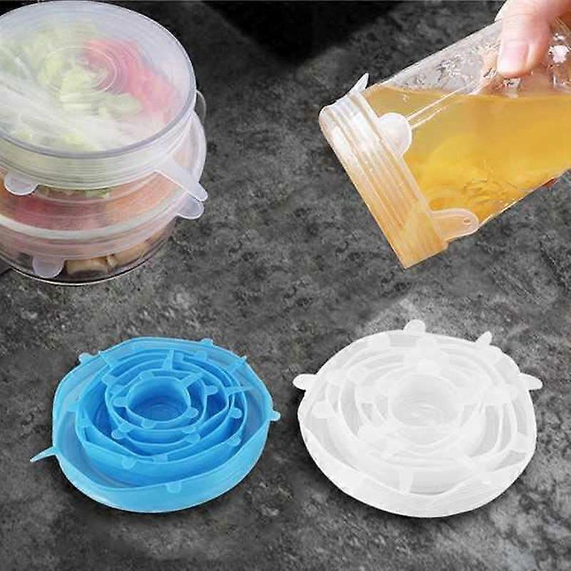 12 Pack Silicone Stretch Lids Durable Food Storage Stretch Cover for Bowl Utensils