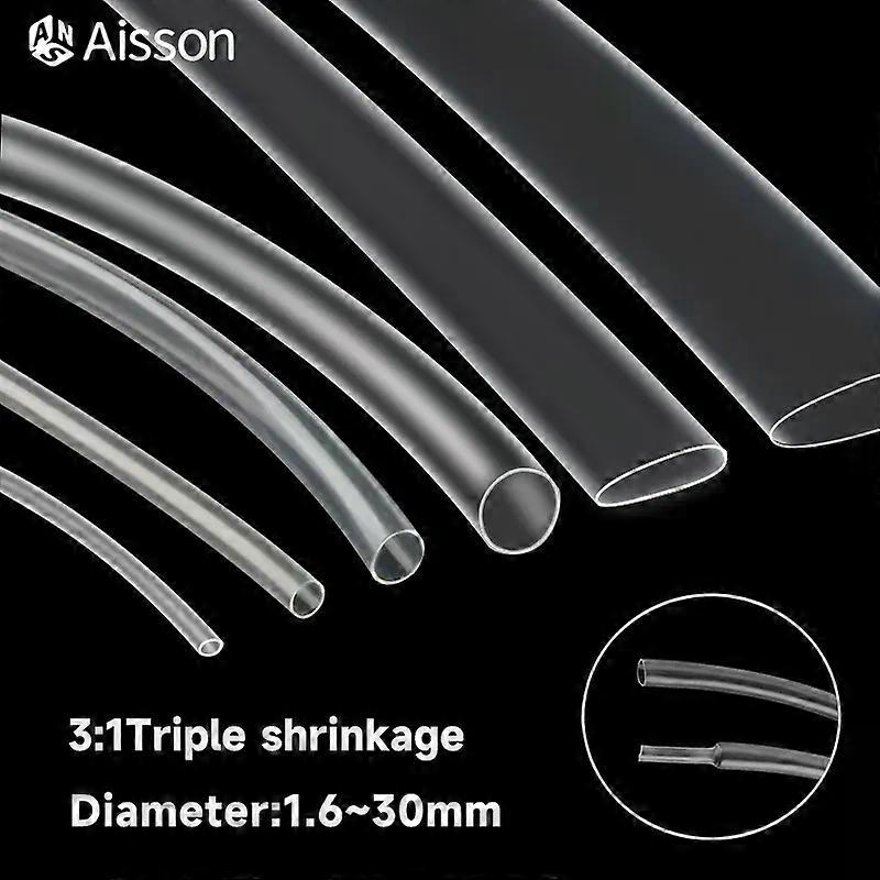 Fsw Transparent 3:1 Clear Heat Shrink Tube With Double Wall Glue 1 Meter Diameter 1.6/2.4/3.2/4.8/6.4/7.9/9.5/12.7mm