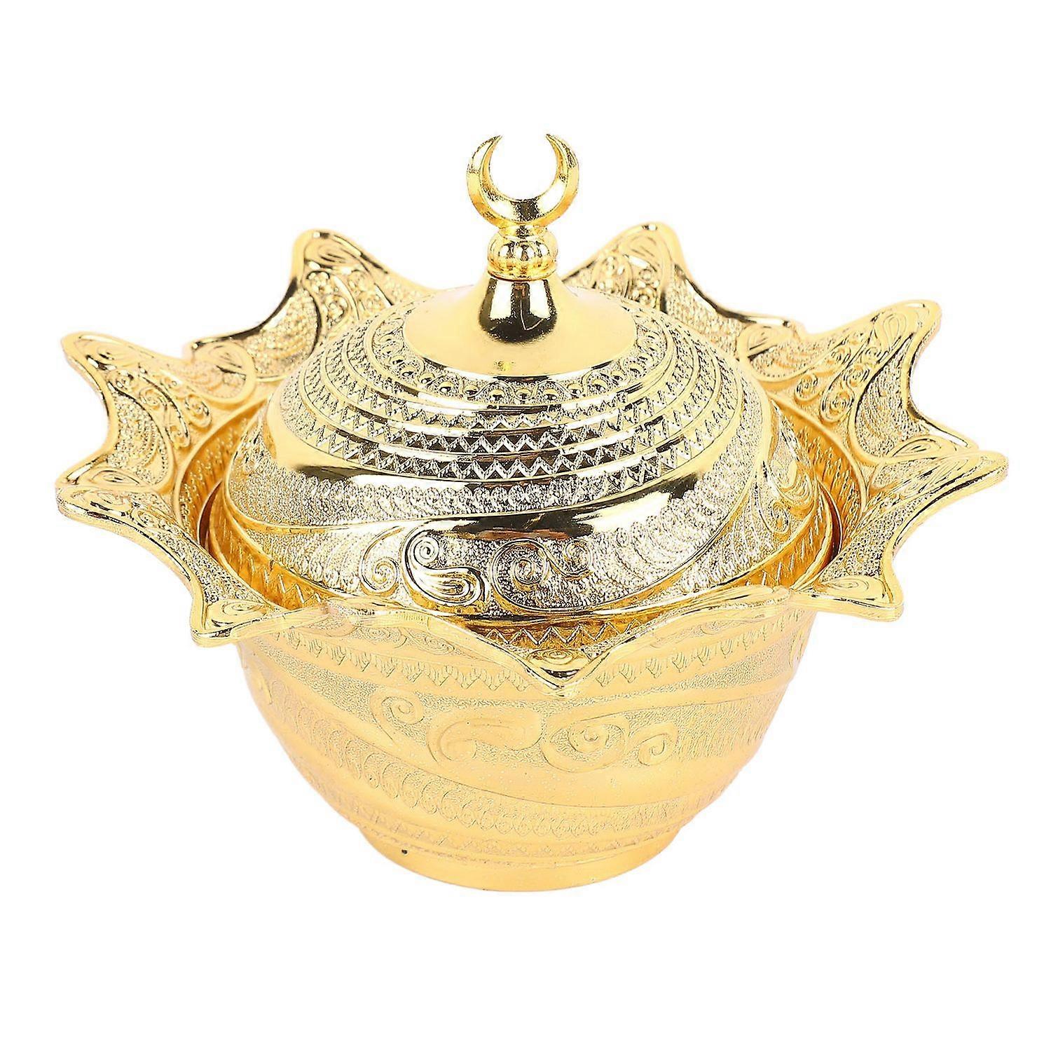 Metal Fruit Bowl Gold Color Elegant Retro Strong Alloy Multi Purpose Metal Decorative Bowl for Desse
