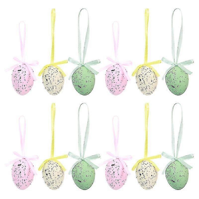 24pcs Easter Eggs Pendants, Colorful Decorations for Easter Celebrations