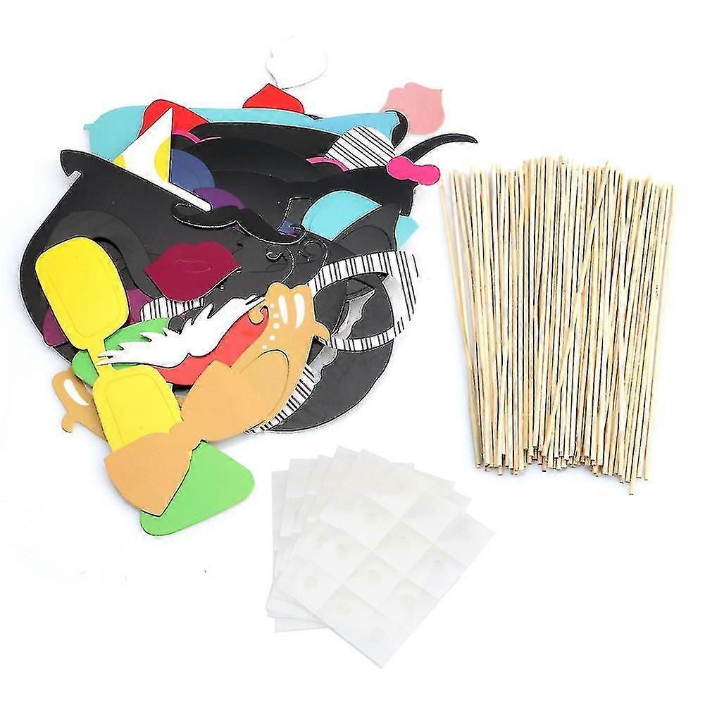 Capture Fun Memories with 58pcs Masks Photo Booth Props for DIY Parties
