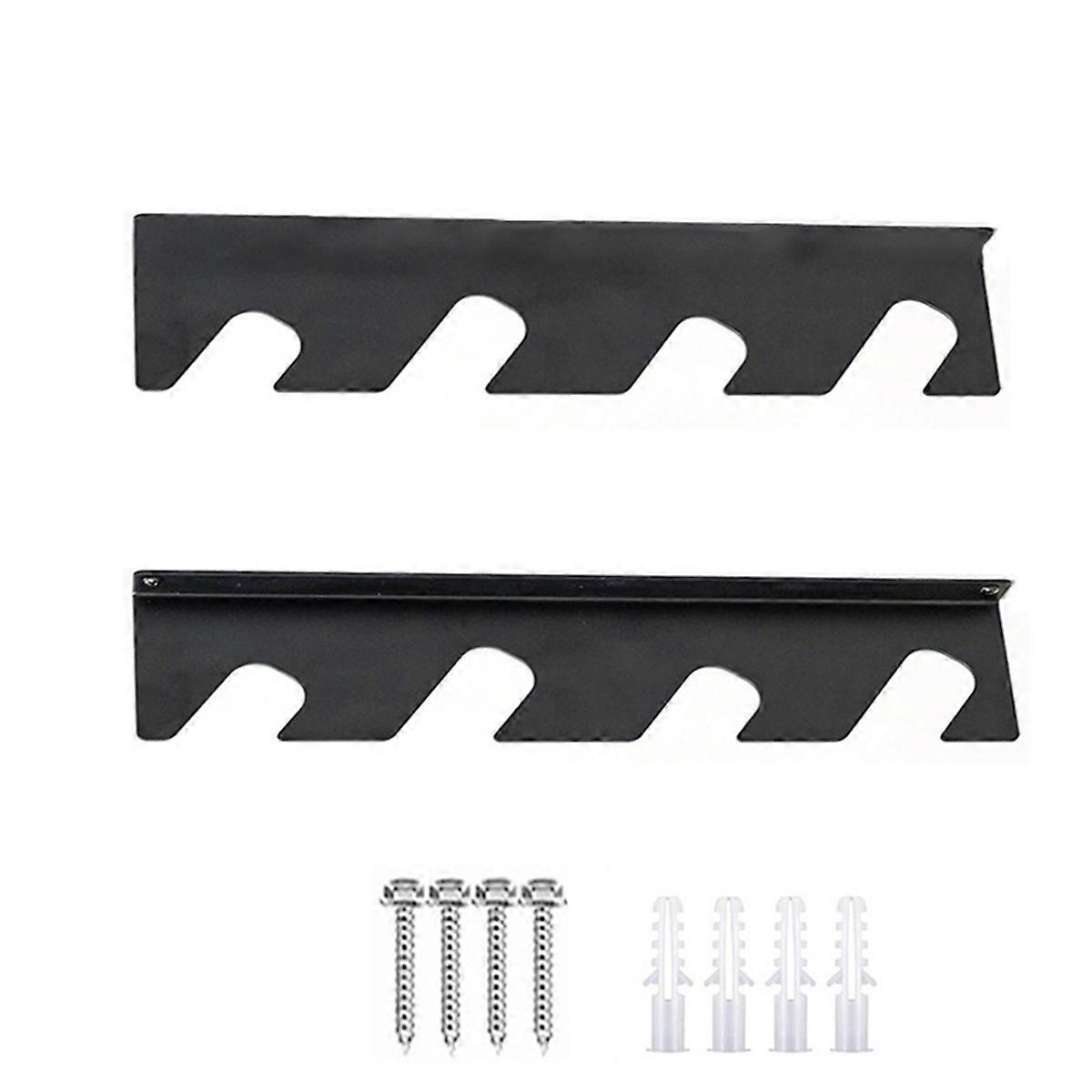 Horizontal Garden Tool Organizer, Garage Organization Rack for Shovels Rakes Brooms and Mops, Solid Steel Holds