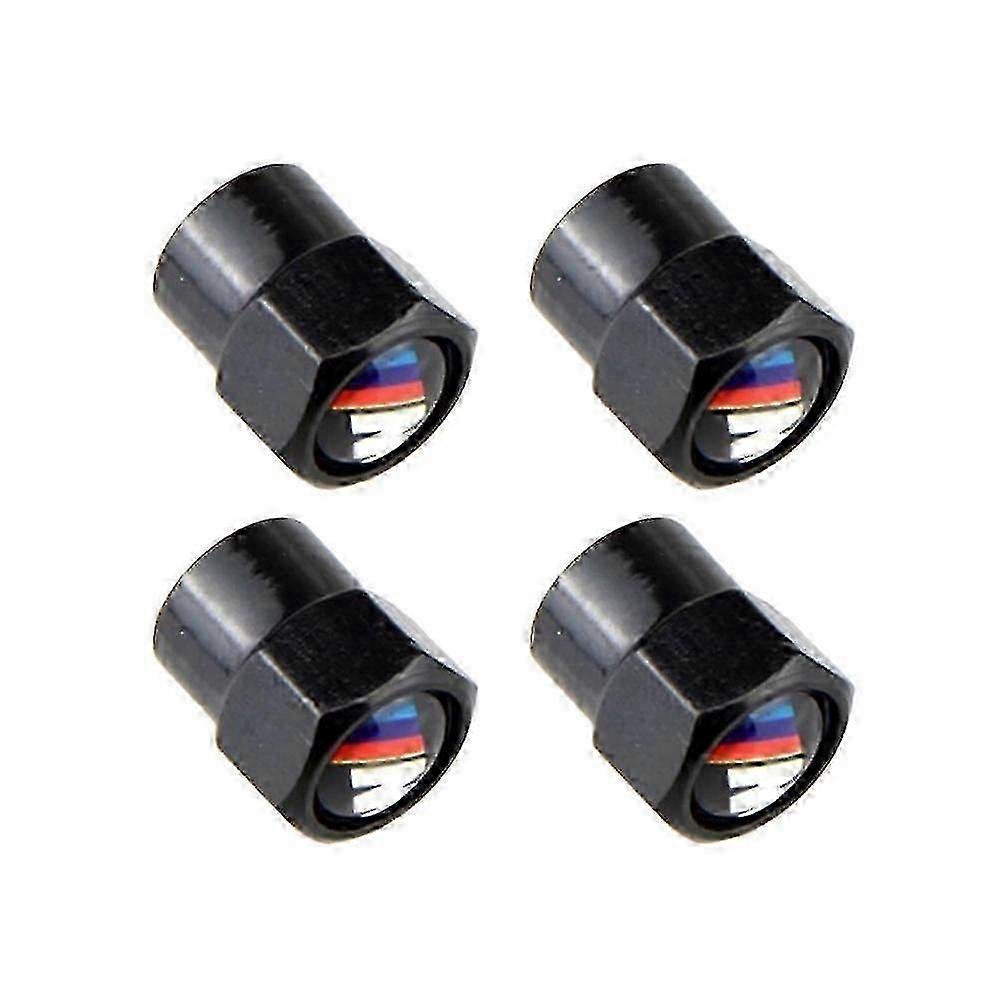 4件M型汽车车轮轮胎气阀防尘金属帽盖装饰适用于宝马