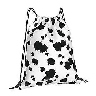Dalmatiner Druck Muster Kordelzug Rucksack Taschen Sport Gym Sackpack Leichte Yoga String Strandtasche Für Frauen Männer-Yvan