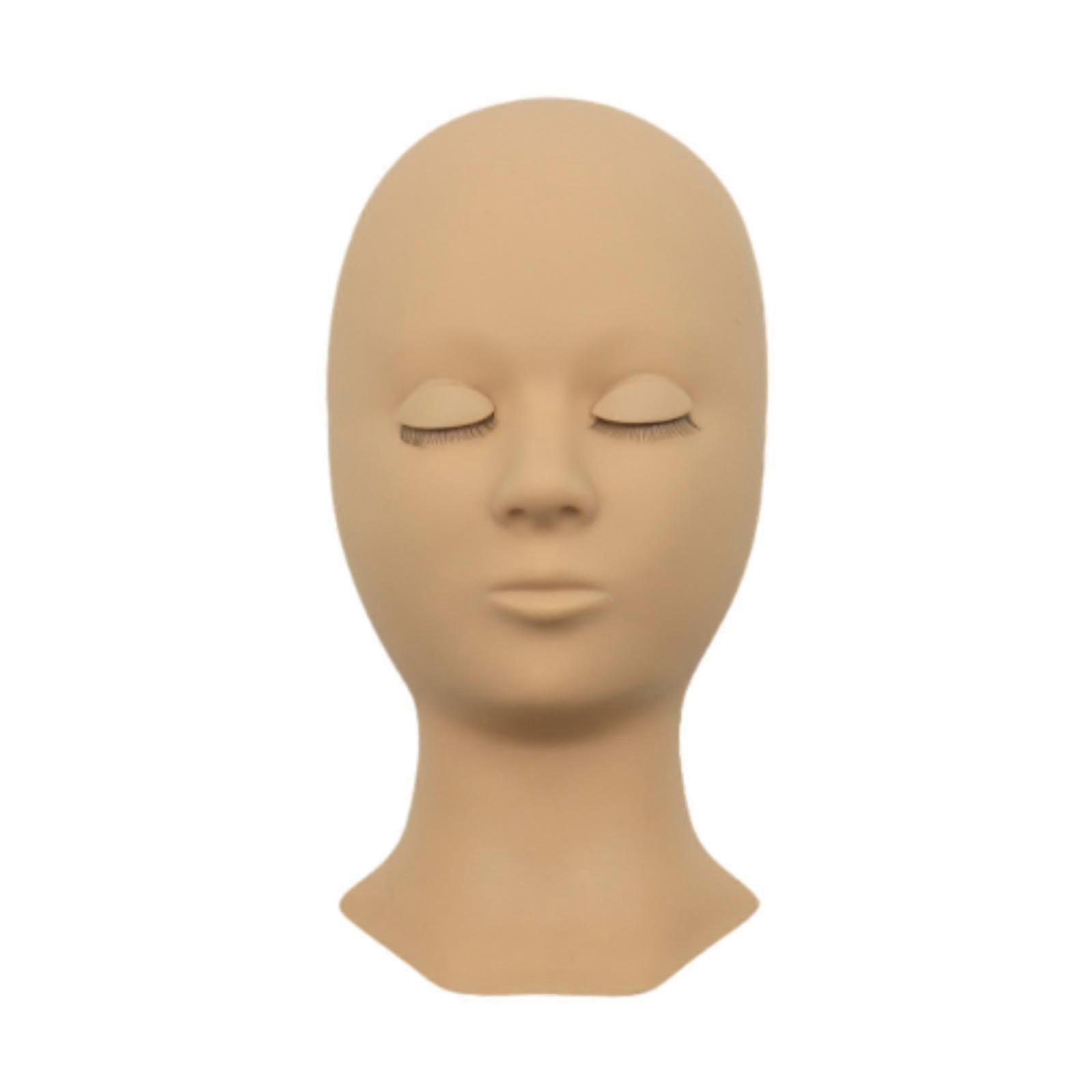 Lash Mannequin Head with Eyelids Practice Training Head for Home Use Stylist