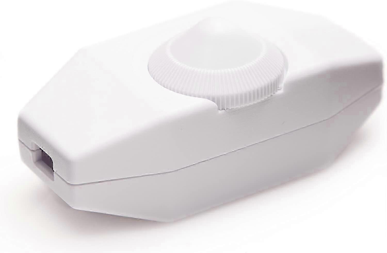 Light Dimmer, Rotary Switch With White 220-230v Cable, Push Button For Dimmable Led - JS