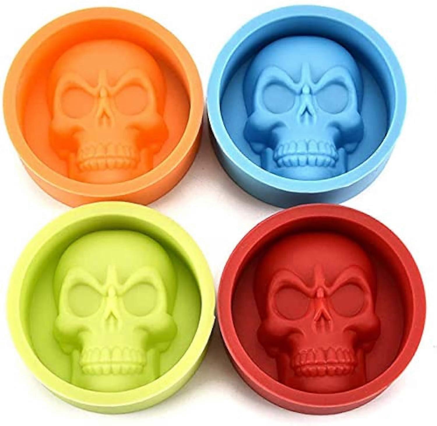 4-pack reusable silicone chocolate molds for baking and making candies