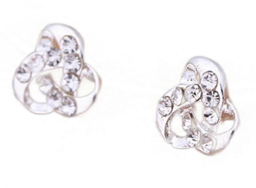 (Sammenflettede diamanter)Pearl Flash Diamond Øredobber