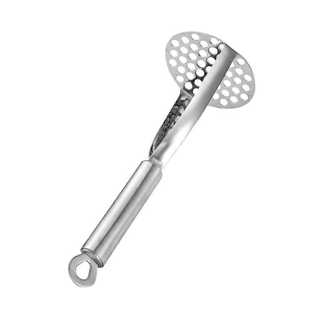 Ergonomic Stainless Steel Potato Masher with Long Hooked Handle