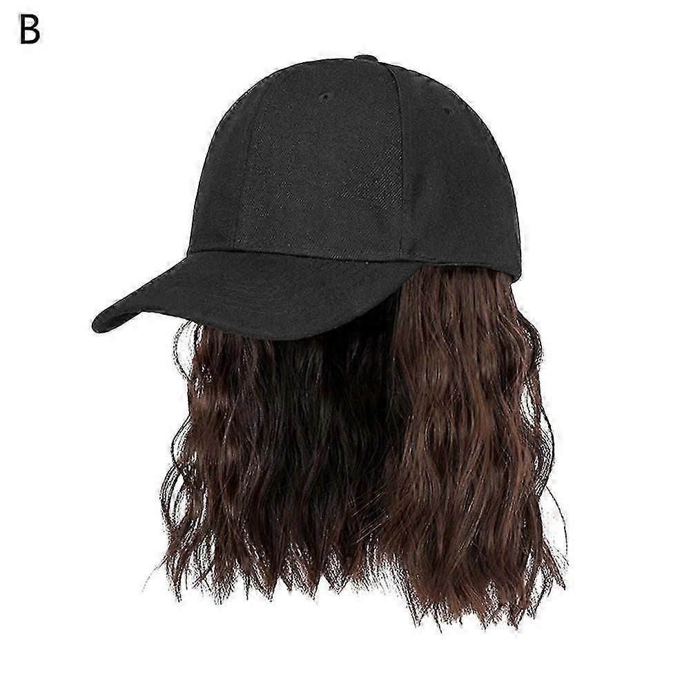 Chapeau perruque postiche avec cheveux courts bouclés