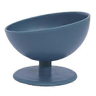 Pet Bowl Tilted Large Capacity Neck Protection Anti Overturning Kitty Bowl for Food Water Dog Cat Bl