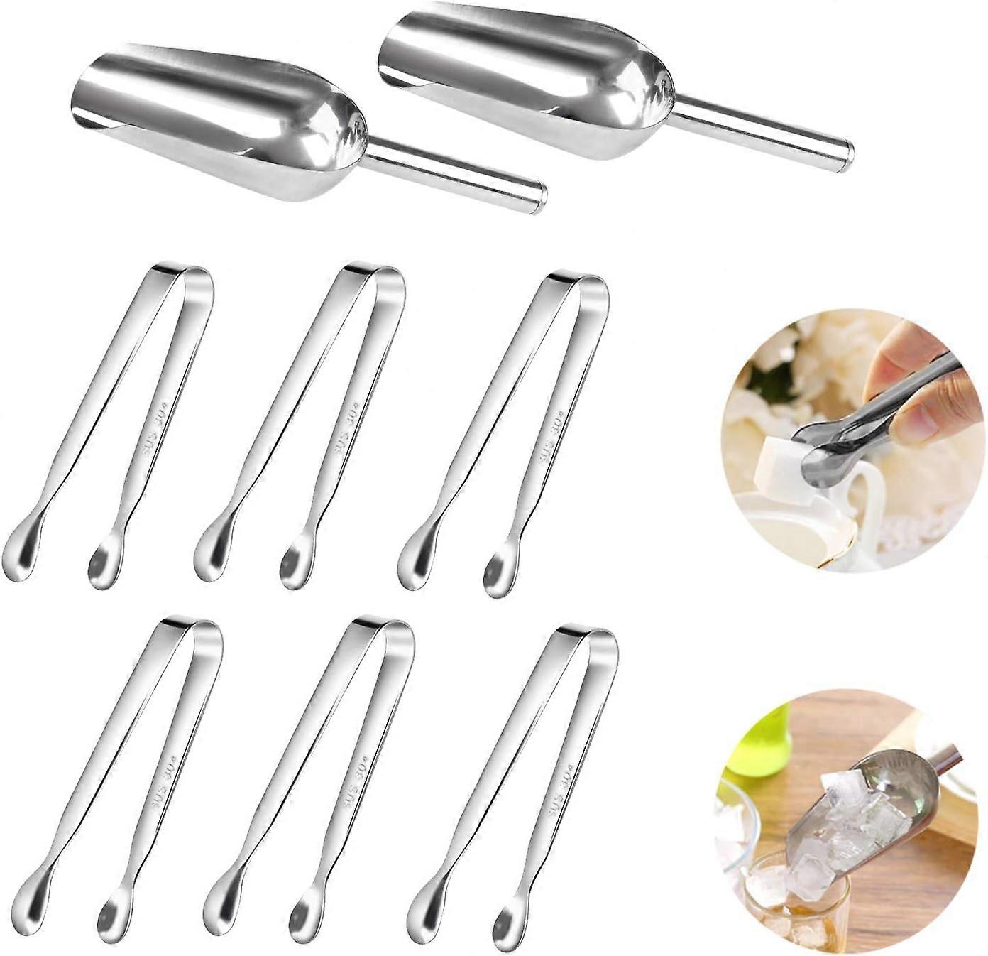 Versatile Use Stainless Steel Ergonomic Handle Effort-saving Design Multipurpose Metal Scoops Smooth Edge Easy Grip For Food Ice Candy Scooping Ideal