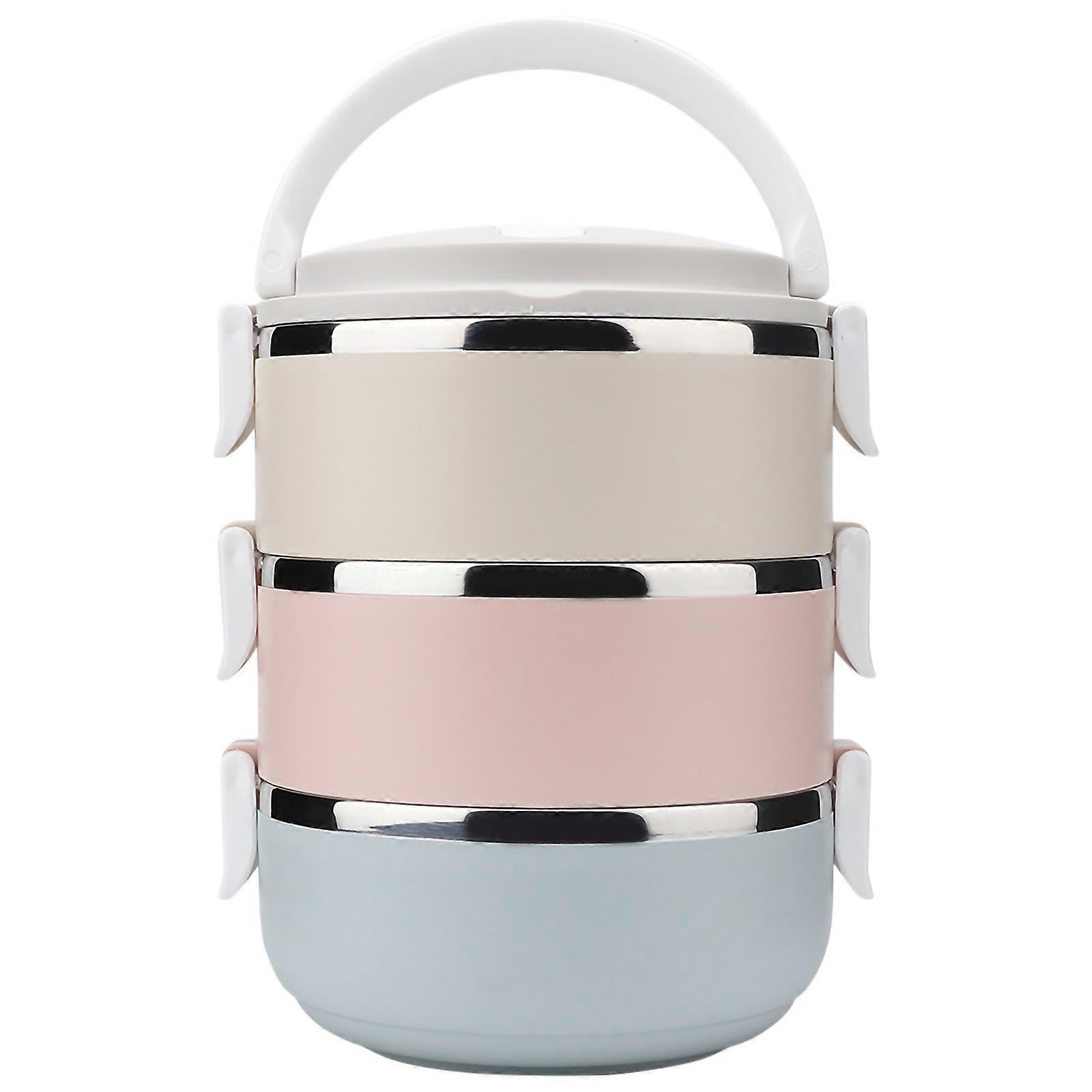 3 Compartments Thermal Insulated Lunch Box | Durable Bento Food Container for School, Picnic, and Meal Prep
