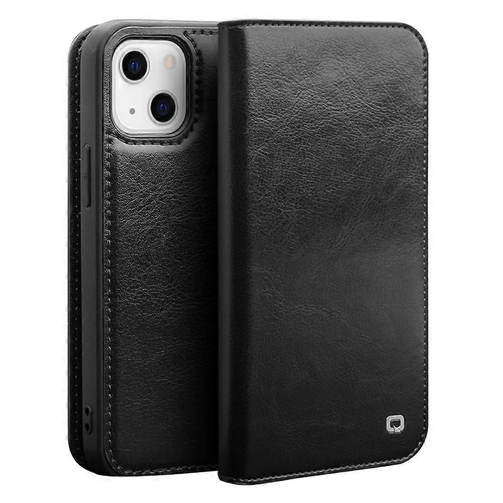 For iPhone 14 QIALINO Horizontal Flip Leather Phone Case