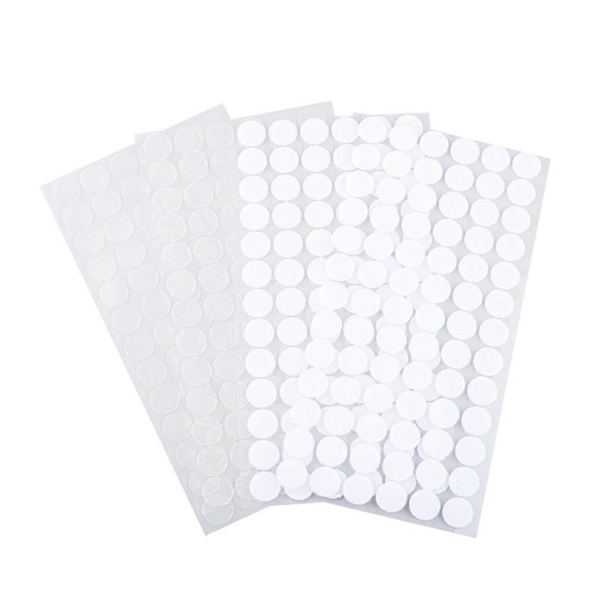 Durable Hook and Loop Dots for Classroom Organization, Clear Decorative Dots Transparent Putty for Smooth Surface Adhesion, Self Adhesive Dots for