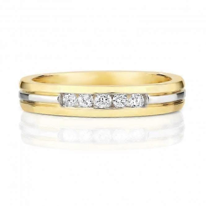 Wedding Band 9ct Diamond Channel Set Band Ring RD141