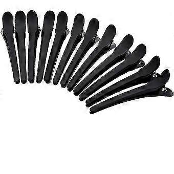 12 Stück schwarze Haarspangen aus Kunststoff für Combi Stilvolle Fachclips