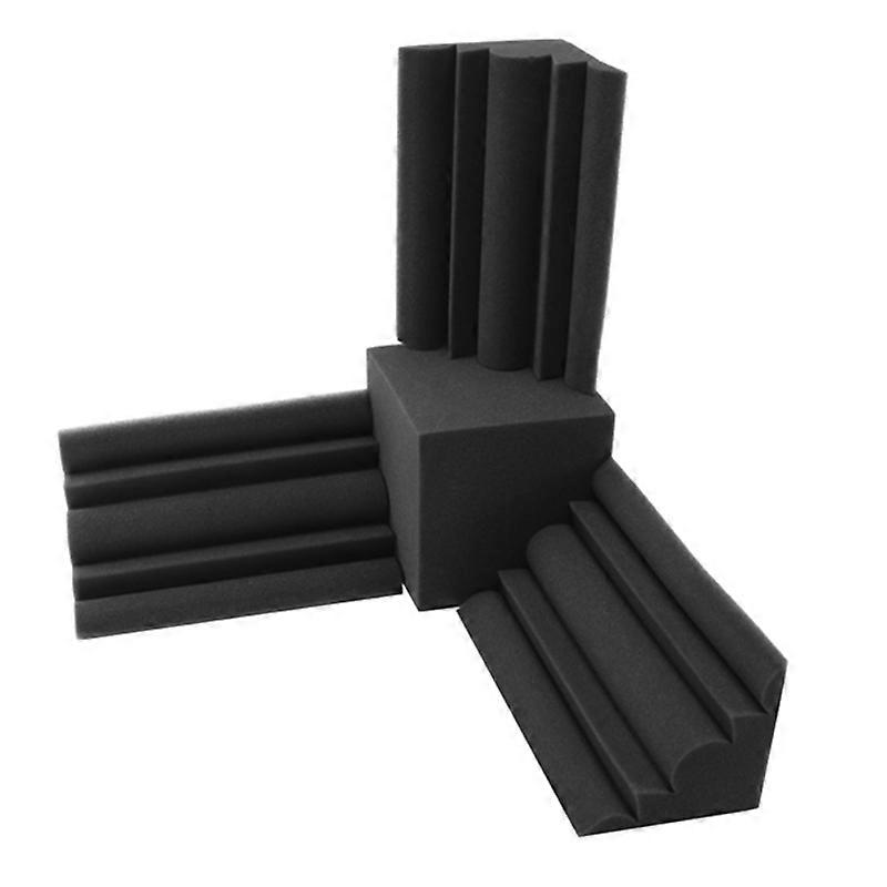 Square Sound Insulation Foam+3Pcs Bass Trap Wall Foam Flame Retardant