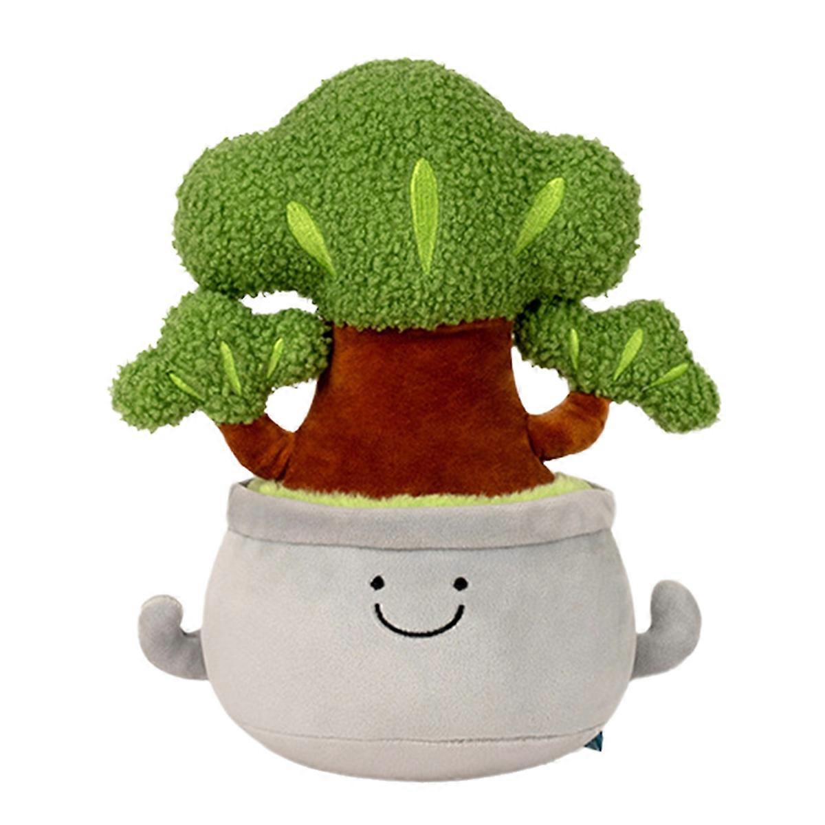 Simulation Potted Succulent Plants Plush Stuffed Toy Doll Potted Flower Pillow Soft Bedside Decorati