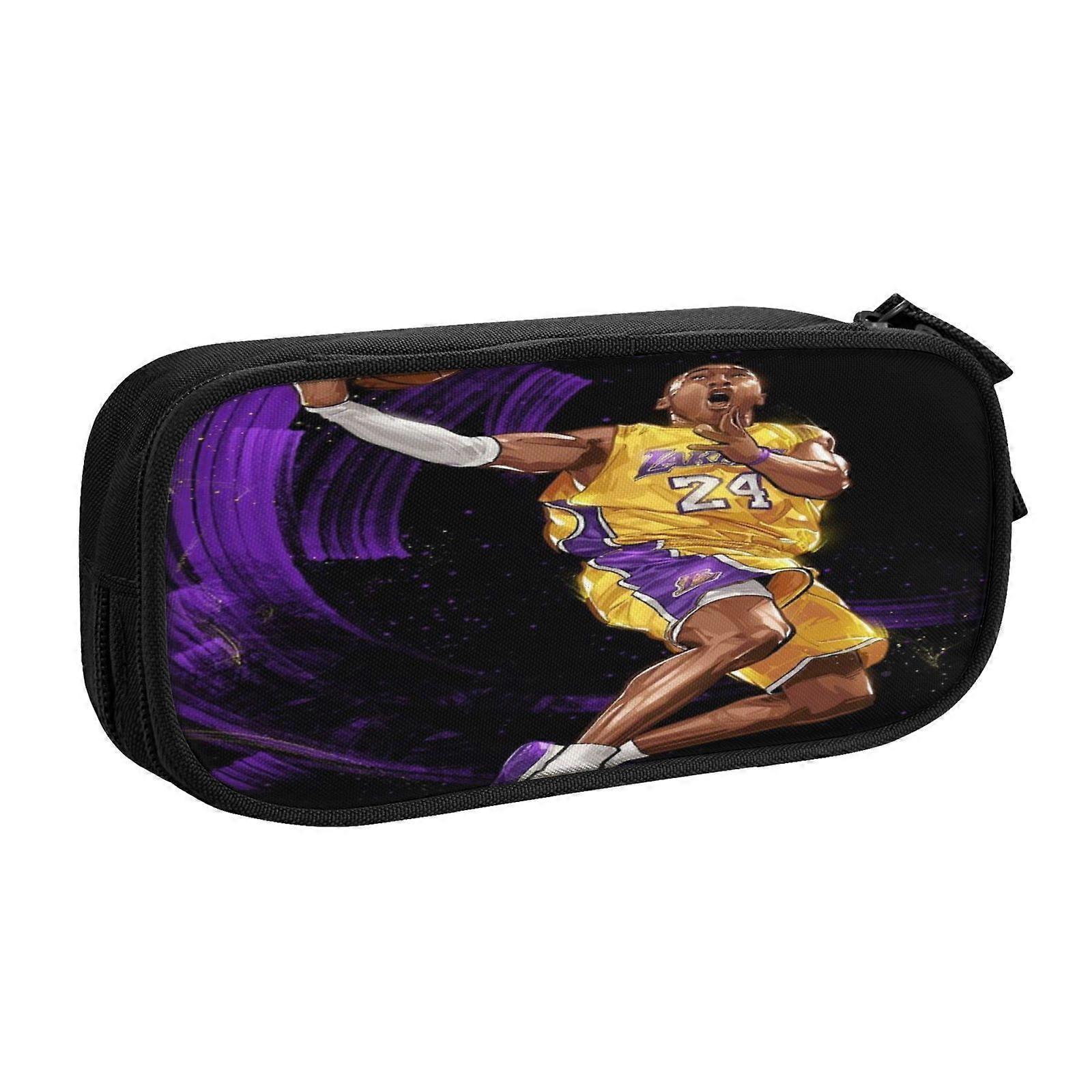 h244 Kobe Bryant Pencil Case Gift Set with Custom Print - Ελαφρύ ύφασμα Oxford για φοιτητές, ταξιδιώτες, επαγγελματίες f244