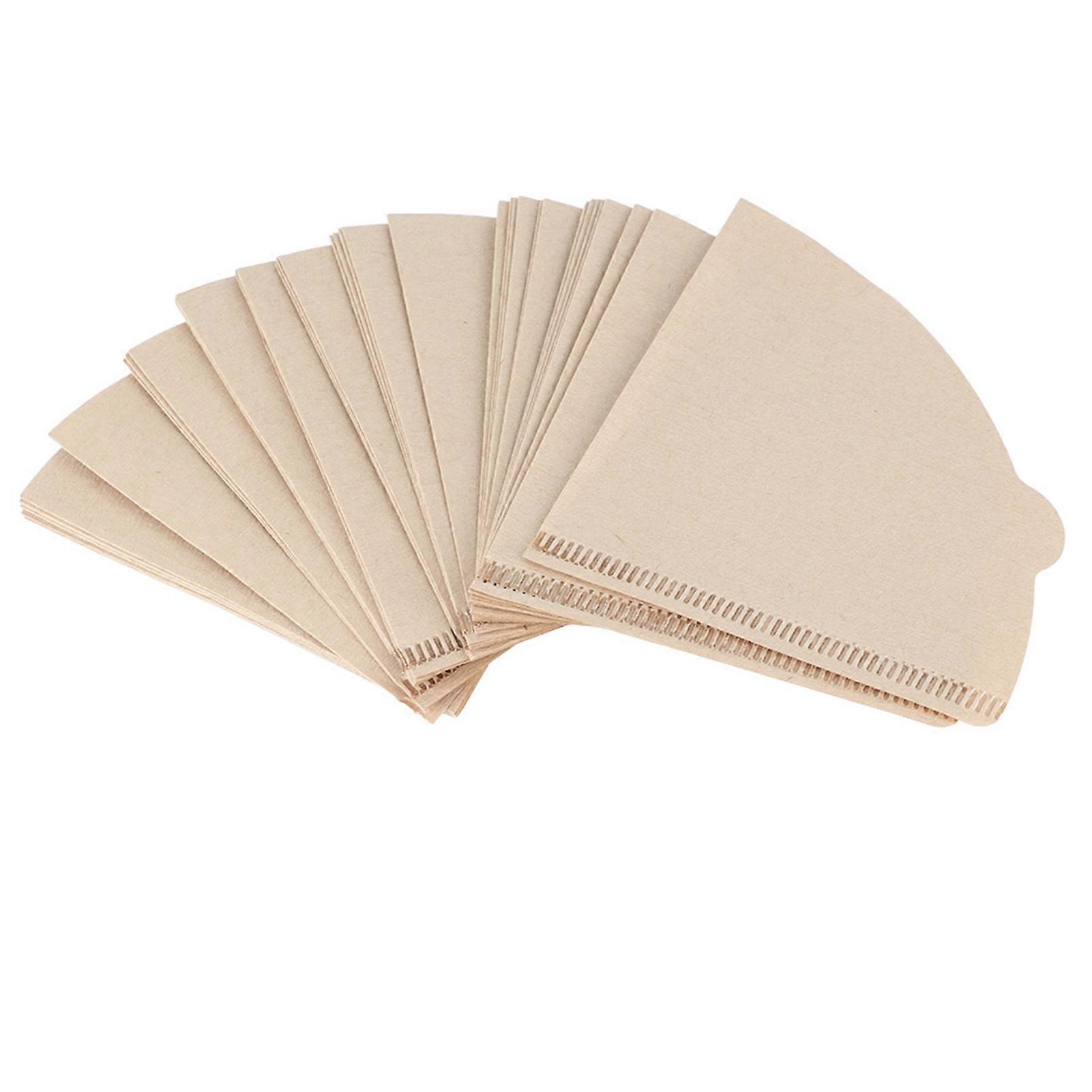 40PCS Sector Coffee Filter Papers Coffee Maker Filters Strainers for 1-2cups