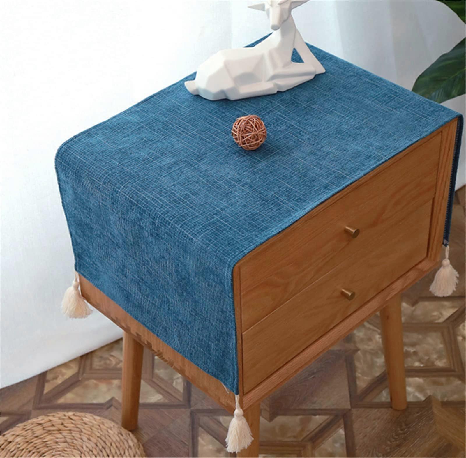 Bedside Table Cover Cloth 15.7x35.4 Inches For Bedroom Fits Most Small Rectangular Bedside Tables