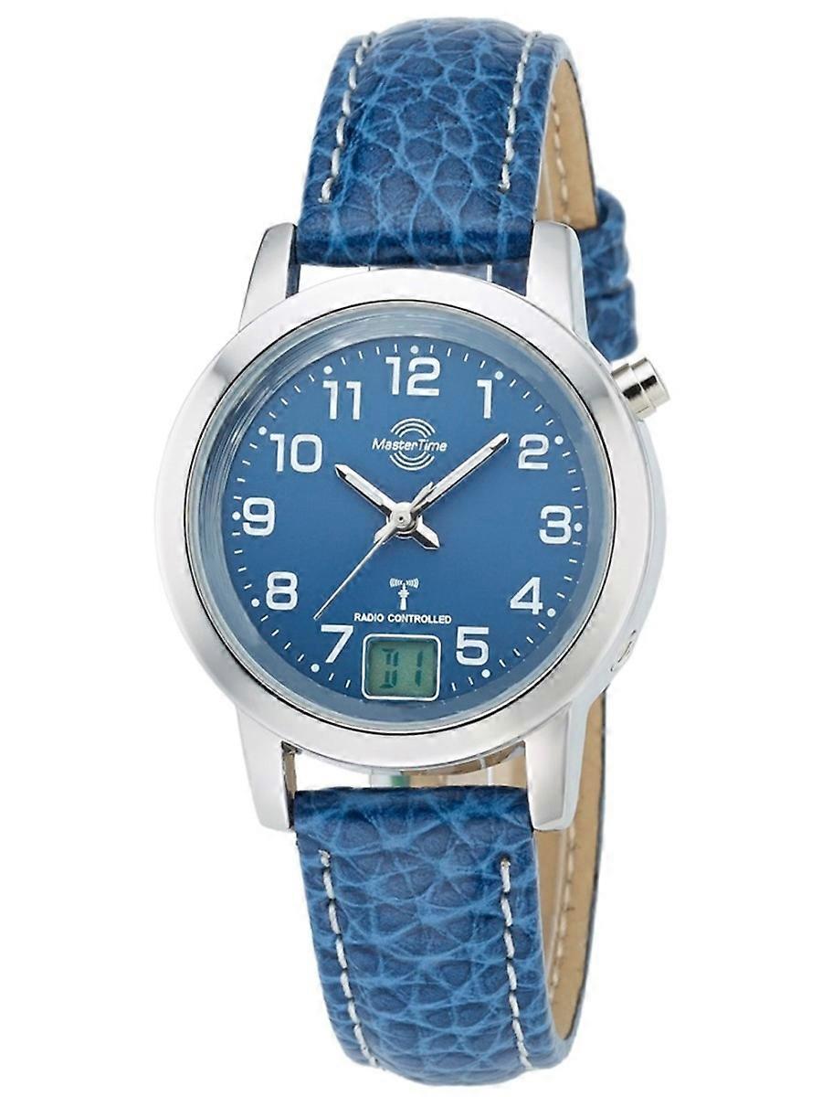 Master Time Blue Cuir Véritable Funk Basic Series MTLA-10490-32L Montre Femme