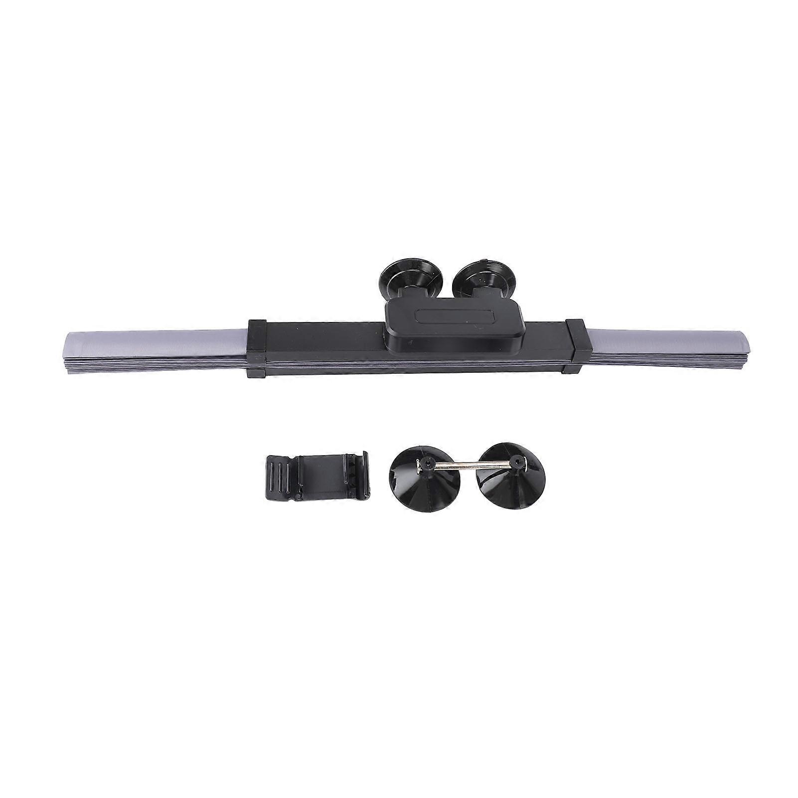 Retractable Auto Windshield Sunshade 45.5CM with Suction Cup Holder, UV Ray Blocking Car Sun Shade Protector for Front Windows