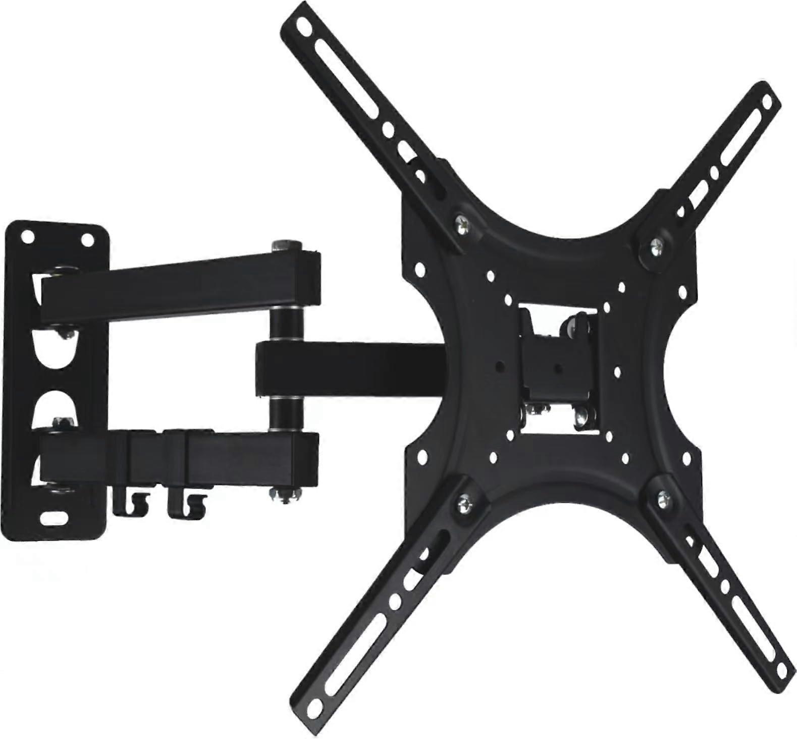 Full Motion TV Monitor Wall Mount with Smooth Swivel Tilt Extension for LED LCD Flat Screens and Curved Screen TVs 14-55 Inch