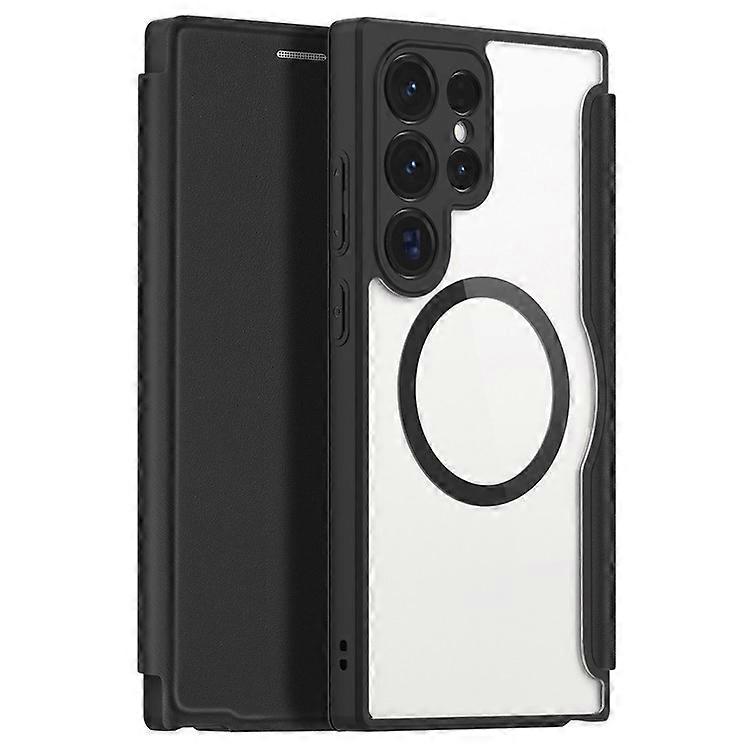 DUX DUCIS Skin X Pro Compatible For Samsung Galaxy S24 Ultra Case Leather Phone Cover Compatible with MagSafe