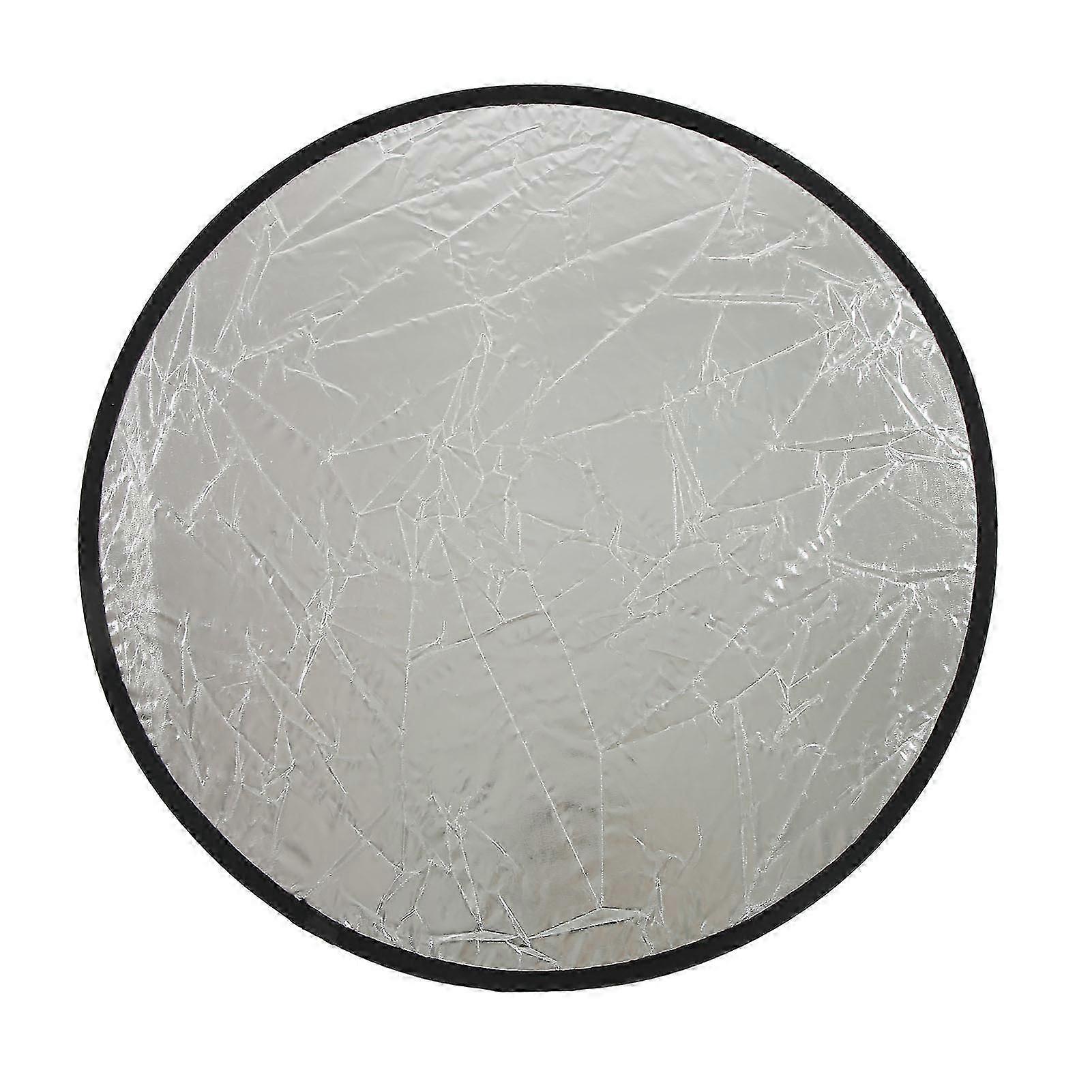 Silver Gold 2 In 1 Reflector Portable Mini Round Light Reflector for Photography Photo Lighting 110cm 43.3in