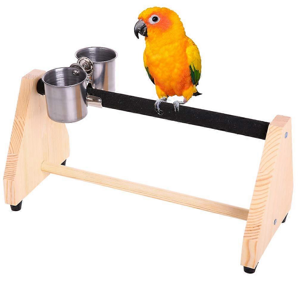 Parrot Game Wooden Bird Grinding Pach Table Platform Bird Head Nourishing Stands