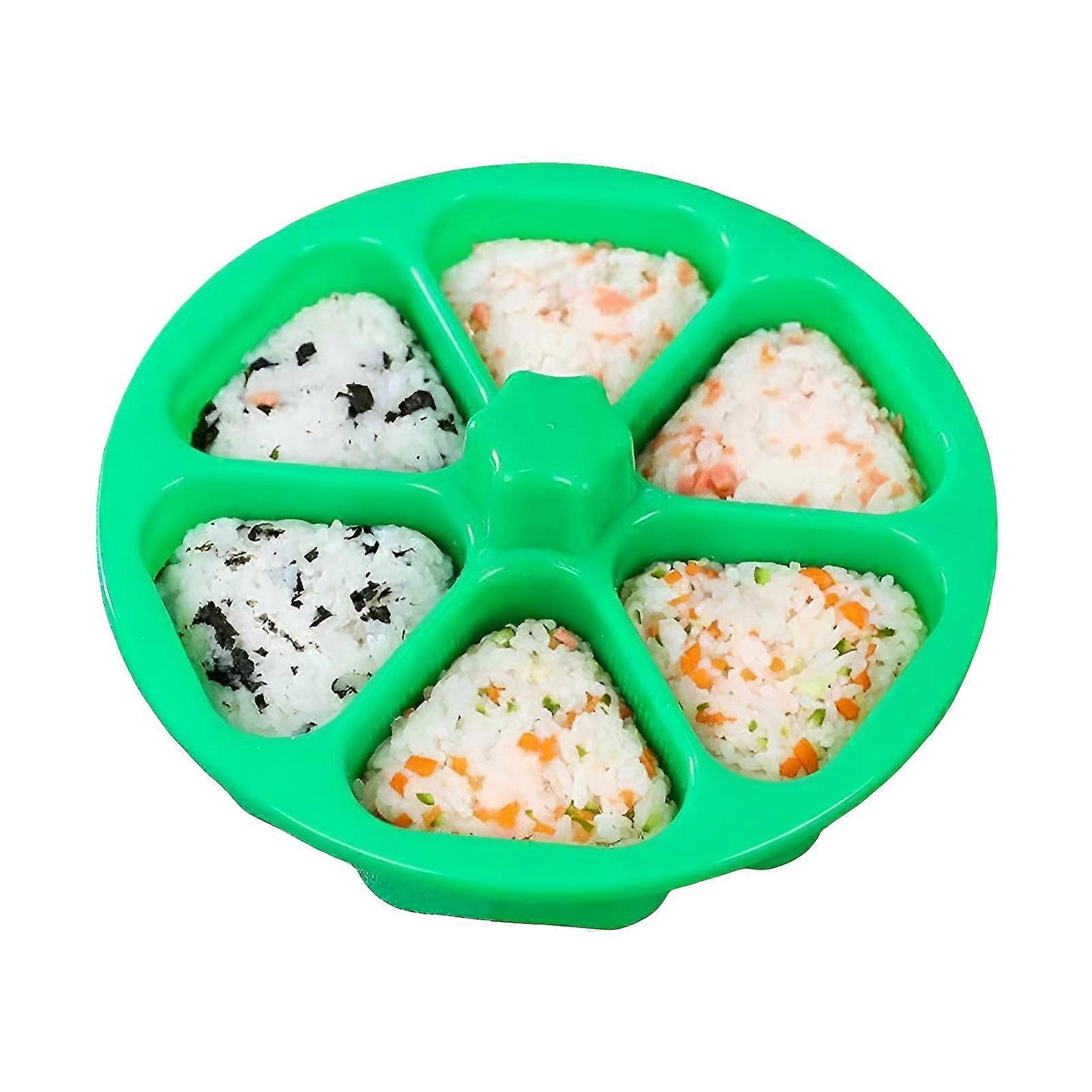 6 Cavity Triangle Sushi Mold Easy Operation Non-stick Sushi Maker Tools