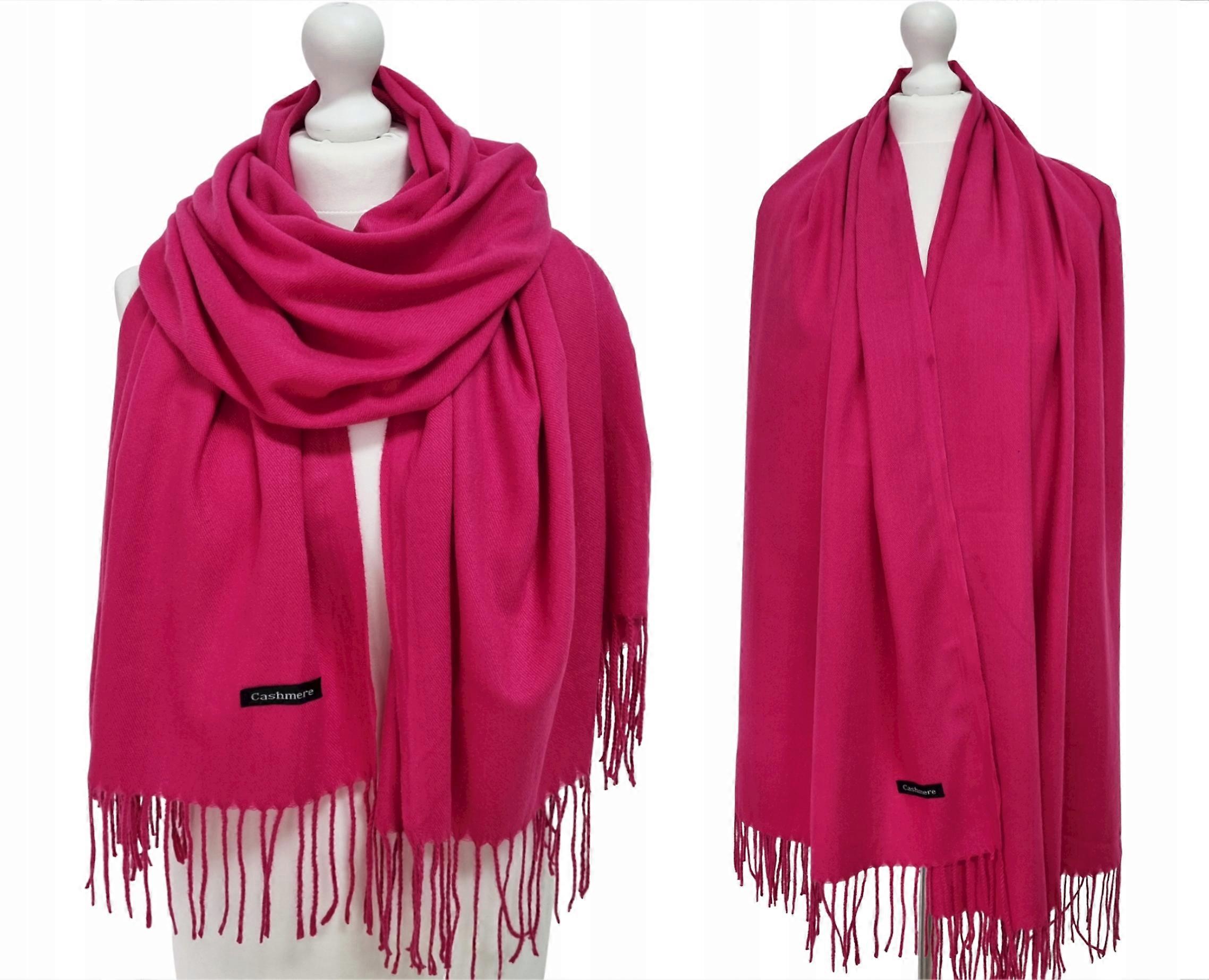 Écharpe en cachemire Écharpe classique en cachemire fuchsia