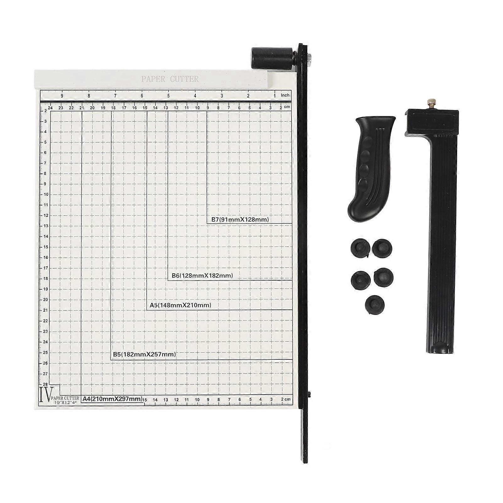 A4 Cutter Accurate Scales Efficient Multi Functional Professional Trimmer Paper Slicer for Office Use White