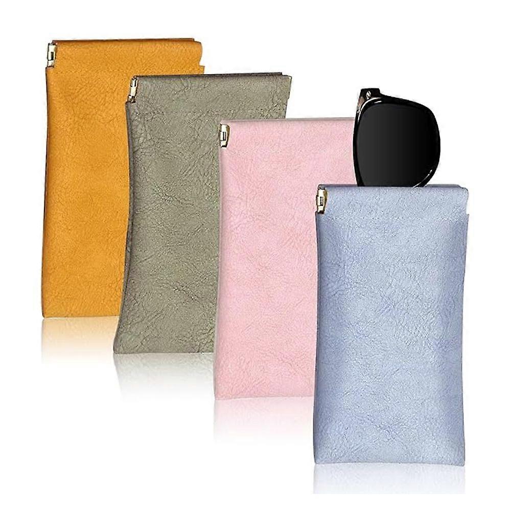 Soft snap-on glasses bag for easy carrying, 4 pieces