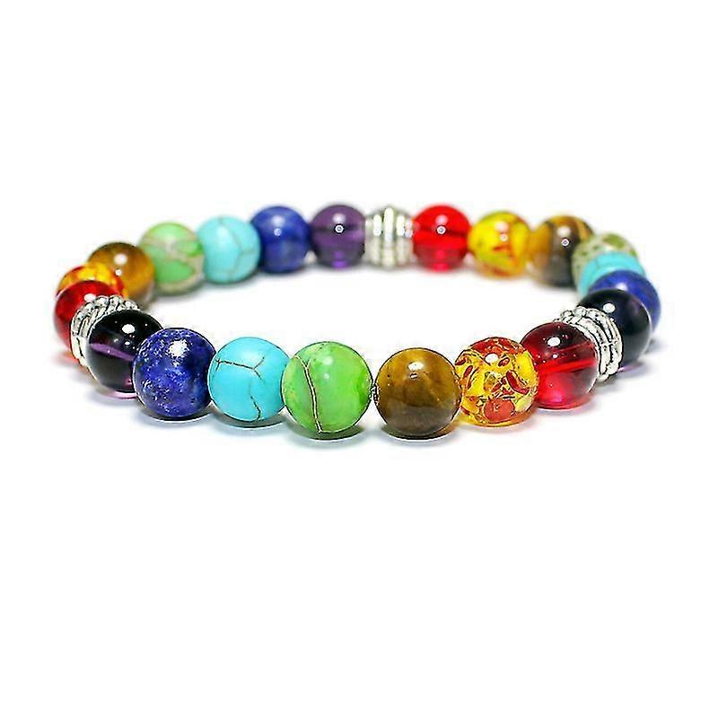 Mix 7 Color 8mm Beads Bracelet