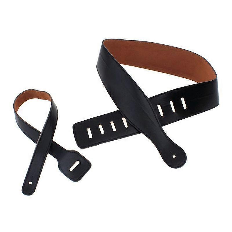 Durable Leather Guitar Strap with Adjustable Strap, for Electric Guitar, Bass