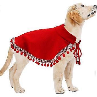 LM Hund Katze Weihnachten Kostüm Haustier Umhang Niedlicher Weihnachtsmann Umhang für Katzen und Hunde Neujahr Haustier Party Kleid Weihnachtsset Für Kleine Hunde Und Katzen UMF
