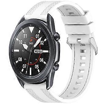 Quick Release Twee Zijstiksels Siliconen Horlogeband Voor Samsung Galaxy Watch3 45mm