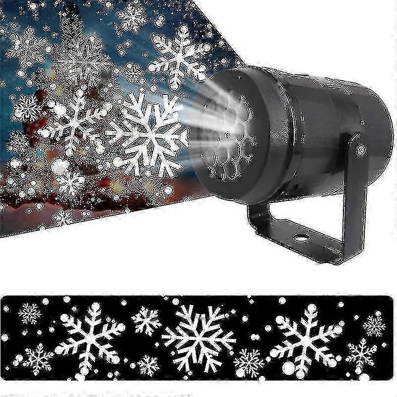 Led Laser Snowflake Projector Light Garden Party Light--uk Plug