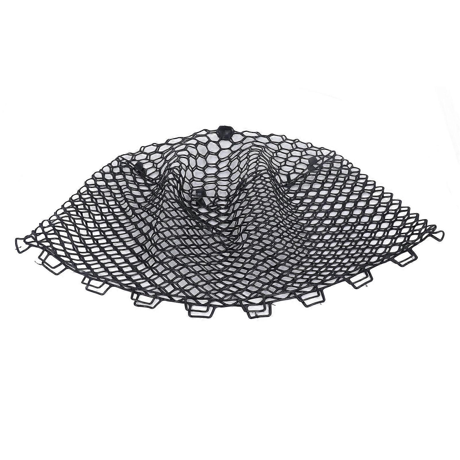 Rubber Replacement Transparent Black Collapsible Fishing Landing Net for Freshwater Saltwater 40cm Depth