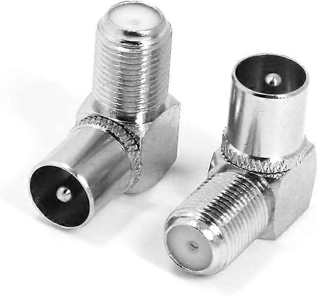 Right-Angle Coax Connectors Space-Saving Quick-Connect F-Type