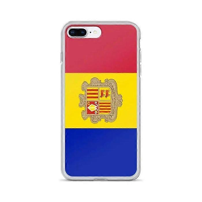 iPhone Case - Andorra - Flag - Soft - Multicolor - Compatible with iPhone 7 Plus